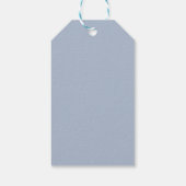 Aquarel Blauwe Bloemige Bedankkaart Cadeaulabel (Achterkant)