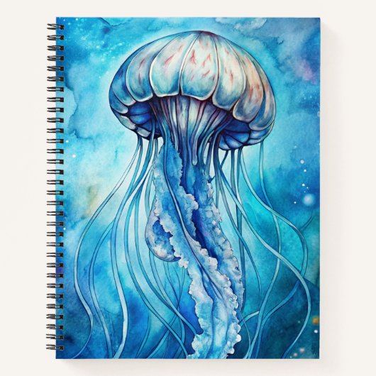 AQUAREL BLAUWE GROEDE KWAL NOTITIEBOEK (Voorkant)
