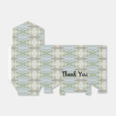 Aquarel Blauwgroen Groen Bedankdoosjes (Uitgevouwen)