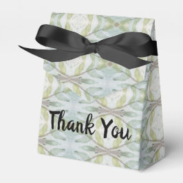 Aquarel Blauwgroen Groen Bedankdoosjes