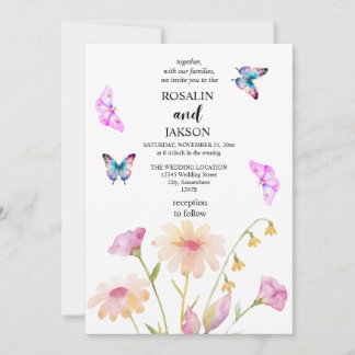 aquarel bloem bewerkbaar kaart