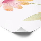 aquarel bloem bewerkbaar  perfect poster (Hoek)