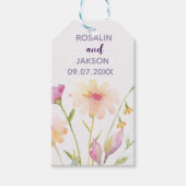 aquarel bloem bewerkbare uitnodiging cadeaulabel (Voorkant)