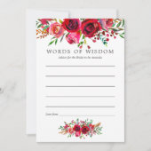 Aquarel Bloem Bruidsdouche Advies voor Moeder Kaart (Voorkant)
