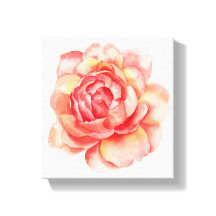 Aquarel Bloem canvas