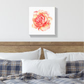 Aquarel Bloem canvas Afdruk (Insitu (Slaapkamer))