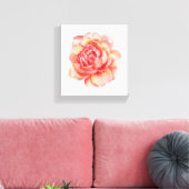 Aquarel Bloem canvas Afdruk (Insitu (Woonkamer))