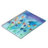 Aquarel Bloem Leeg Dagboek Notitieboek (Linkerzijde)