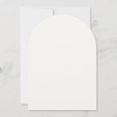 Aquarel Bloem Minimalistische Doop Uitnodiging (Achterkant)