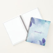 Aquarel Bloem Monogram Schetsboek  Notitieboek (Binnen)