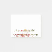 Aquarel bloem persoonlijk  post-it® notes (Voorkant)