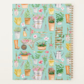 Aquarel Bloem Tuingereedschap Tuin Planner (Achterkant)