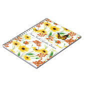Aquarel Bloem Tuinontwerp Notitieboek (Linkerzijde)