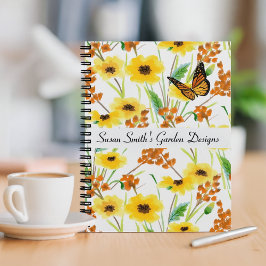 Aquarel Bloem Tuinontwerp Notitieboek