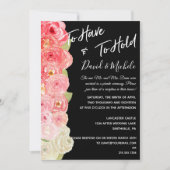 Aquarel Bloem Uitnodiging na Trouwen of na de Brui (Voorkant)