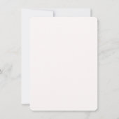 Aquarel Bloemachtige Bruiloft Uitnodiging (Achterkant)