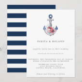 Aquarel Bloemanker Trouw Uitnodiging (Voorkant / Achterkant)