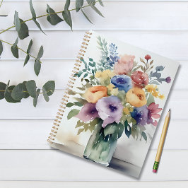 Aquarel Bloemboeket Schilderen Planner