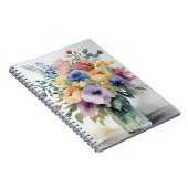 Aquarel Bloemboeket Schildering Notitieboek (Rechterzijde)