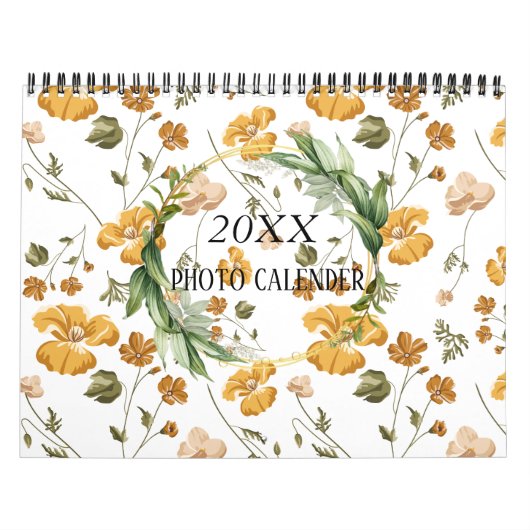 Aquarel Bloemen |12 Fotokalender met notities Ca Kalender (Hoes)