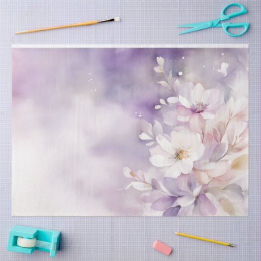 Aquarel Bloemen 18b Decoupage Tissuepapier (Craft)