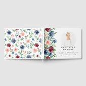 Aquarel Bloemen Aandenken Ter Herinnering Met Lief Gastenboek (Volledig)