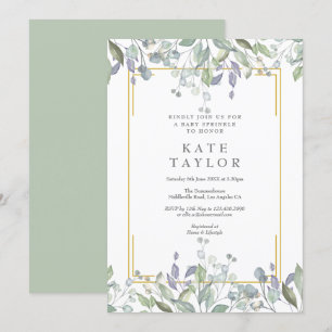 Aquarel Bloemen Baby Sprinkle/Shower/Couples Kaart