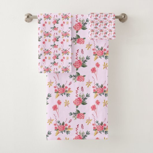 AQUAREL BLOEMEN BAD HANDDOEK (Insitu)