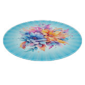 Aquarel Bloemen Bloem Ontwerp-24683 Snijplank (Hoek)