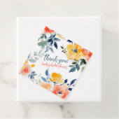 Aquarel Bloemen Bruidsdiner Aangepast Dank je wel Bedankjes Labels (In situ)