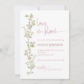 Aquarel Bloemen Bruidsdiner Uitnodiging (Voorkant)
