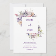 Aquarel bloemen. Bruiloft.