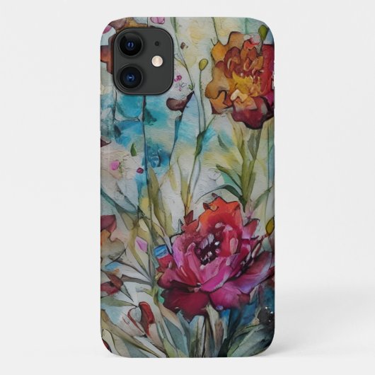 Aquarel Bloemen Case-Mate iPhone Case (Achterkant)
