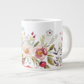 Aquarel Bloemen Custom Jumbo Mok (Voorkant rechts)