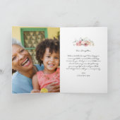 Aquarel Bloemen | Daughter Moederdag Photo Ca Kaart (Binnen)