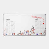 Aquarel Bloemen | De datum markeren | 24/25 Kalend Bureaumat (Voorkant)