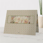 Aquarel Bloemen Elegant Kaart (Achterkant)