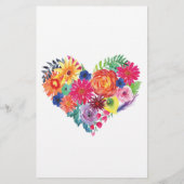 Aquarel Bloemen Fiesta Bruidsborrel Advies (Achterkant)
