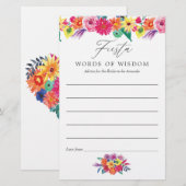 Aquarel Bloemen Fiesta Bruidsborrel Advies (Voorkant / Achterkant)
