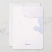 Aquarel Bloemen Foto Uitnodiging (Achterkant)