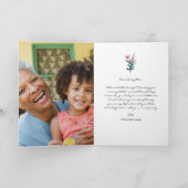 Aquarel Bloemen | Foto van Daughter Moederdag Kaart (Binnen)