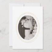 Aquarel Bloemen Goud Foto 50e Verjaardag Kaart (Achterkant)