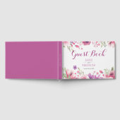 Aquarel Bloemen Groen Huwelijk Gastenboek (Volledig)