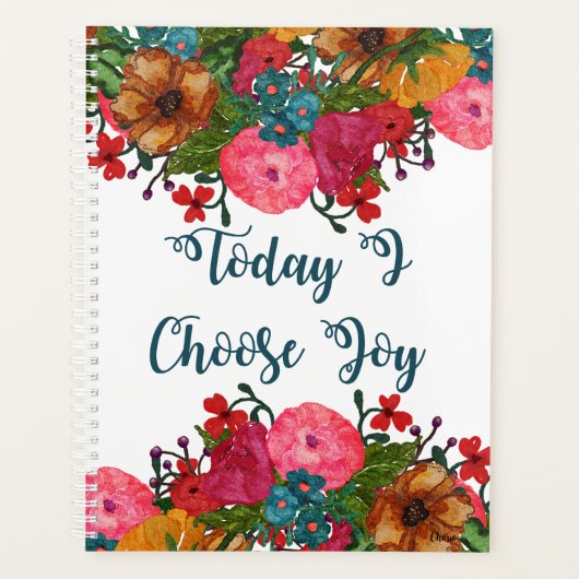 Aquarel Bloemen | INSPIREREND | Kies Joy Planner (Voorkant)