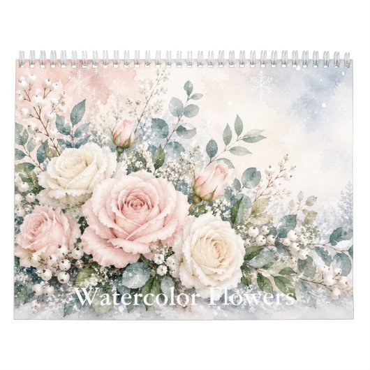 Aquarel Bloemen Kalender (Hoes)