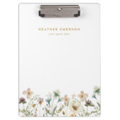 Aquarel Bloemen Klembord (Voorkant)