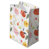 Aquarel Bloemen Medium Cadeauzakje (Achterkant Gekanteld)