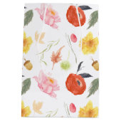 Aquarel Bloemen Medium Cadeauzakje (Achterkant)