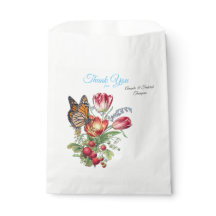 Aquarel Bloemen met Visiting Butterflies