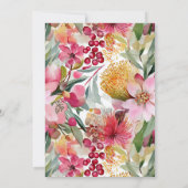 Aquarel Bloemen Moederdag Brunch Uitnodiging (Achterkant)